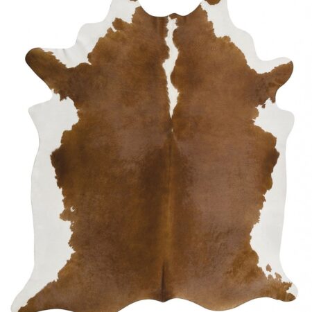 Rug Culture Exquisite Natural Cow Hide Hereford Shape Rug