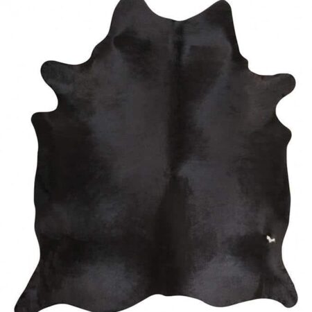 Rug Culture Exquisite Natural Cow Hide Black Shape Rug
