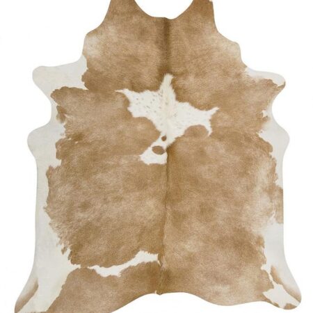 Rug Culture Exquisite Natural Cow Hide Beige White Shape Rug