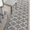 SAF-22-SIL-RU Shag Silver Rug - The Flooring Guys