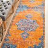 RAD-433-RUST-RU Contemporary Multi Rug - The Flooring Guys