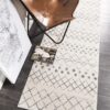 OAS-454-WHT-RU Modern White Rug - The Flooring Guys