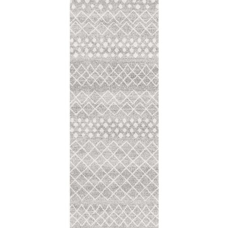 Rug Culture Selma Silver Tribal Runner Rug