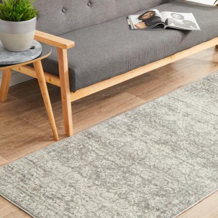 Rug Culture Gwyneth Stunning Transitional Silver Runner Rug