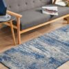 Rug Culture Casandra Dunescape Modern Blue Grey Runner Rug