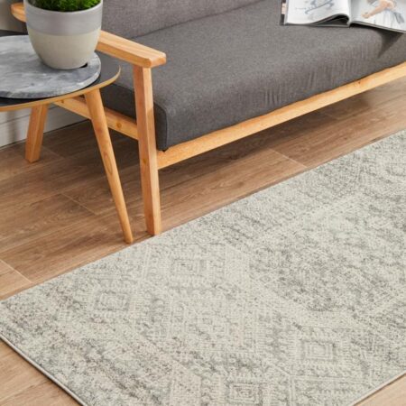 Rug Culture Zelda Silver Grey Runner Rug