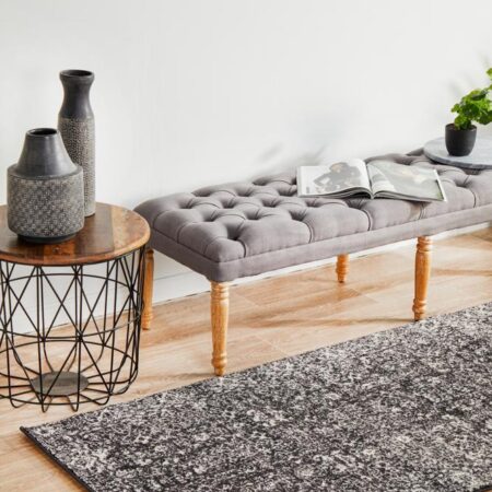 Rug Culture Estella Charcoal Transitional Runner Rug
