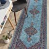 ETN-910-BLU-RU Modern Blue Rug - The Flooring Guys