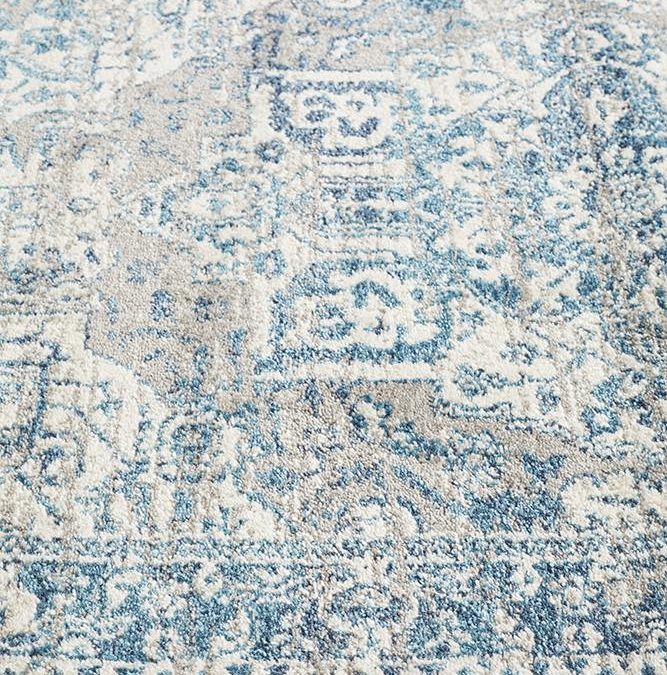 Rug Culture Babylon 207 Blue Runner Rug - The Flooring Guys