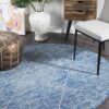 OAS-457-NAVY-RO Modern Navy Rug - The Flooring Guys