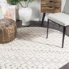 OAS-454-WHT-RO Modern White Rug - The Flooring Guys