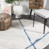 OAS-452-BLUE-RO Modern Blue Rug - The Flooring Guys