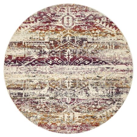 Rug Culture Museum Lili Fuschia Round Rug