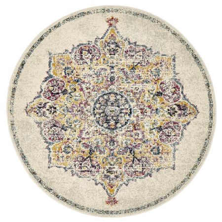 Rug Culture Museum Kendall Bone Round Rug