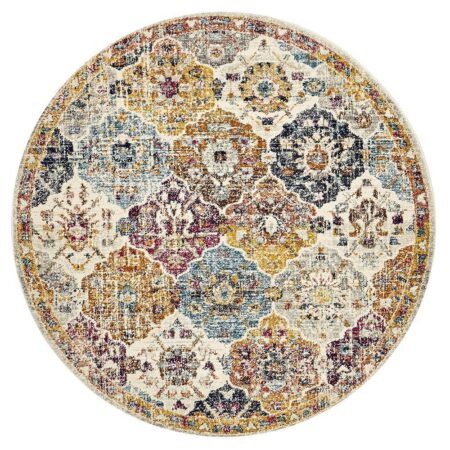 Rug Culture Museum Ainsley Rust Round Rug