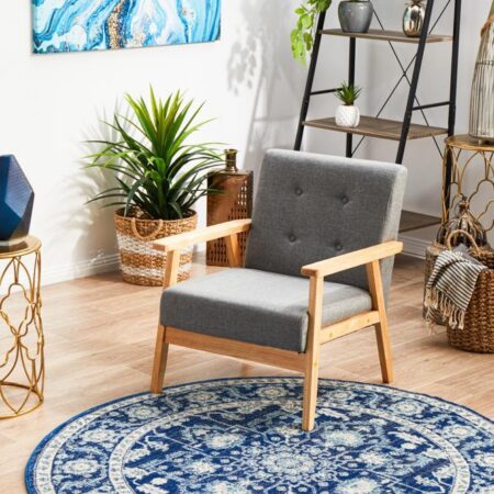 Rug Culture Release Navy Transitional Round Rug