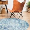 EVO-253-BLUE-RO Modern Blue Rug - The Flooring Guys