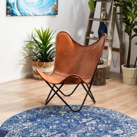 Rug Culture Oasis Navy Transitional Round Rug
