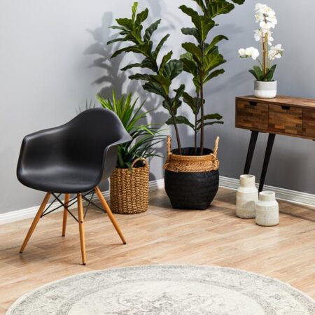 Rug Culture Century 977 Silver Round Rug