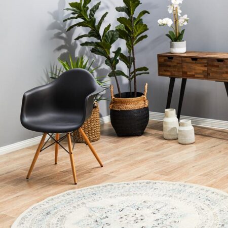Rug Culture Century 922 White Round Rug