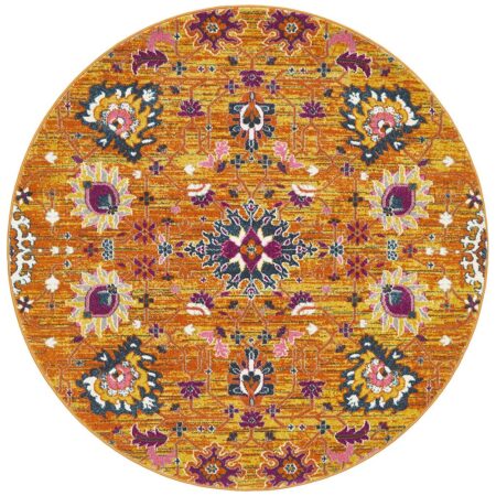 Rug Culture Babylon 210 Rust Round Rug
