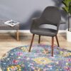 BLN-210-BLUE-RO Modern Blue Rug - The Flooring Guys