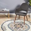 BLN-202-WHT-RO Modern White Rug - The Flooring Guys