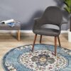BLN-202-BLUE-RO Modern Blue Rug - The Flooring Guys