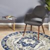 BLN-201-NAVY-RO Modern Blue Rug - The Flooring Guys