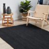 Modern Black Rug - The Flooring Guys