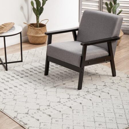 Rug Culture Chrome Elsa Silver Rectangle Rug