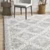 SAF-33-SIL Shag Silver Rug - The Flooring Guys