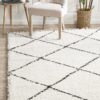 SAF-22-WHT Shag White Rug - The Flooring Guys