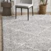 SAF-22-SIL Shag Silver Rug - The Flooring Guys