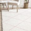 SAF-22-PNK Shag Pink Rug - The Flooring Guys