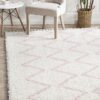 SAF-11-PNK Shag Pink Rug - The Flooring Guys