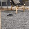 REL-150-GRPH Transitional Black Rug - The Flooring Guys