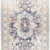 Rug Culture Esquire Brushed Traditional Blue Rectangle Rug