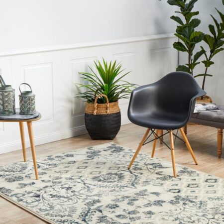 Rug Culture Mayfair Illusion Blue Rectangle Rug