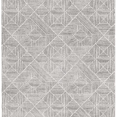 Rug Culture Kenza Contemporary Silver Rectangle Rug