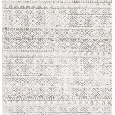 Rug Culture Ismail White Grey Rustic Rectangle Rug