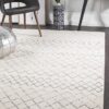 OAS-454-WHT Modern White Rug - The Flooring Guys