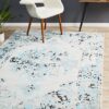 MET-602-BLU Modern Blue Rug - The Flooring Guys