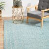 EVO-258-BLUE Modern Blue Rug - The Flooring Guys