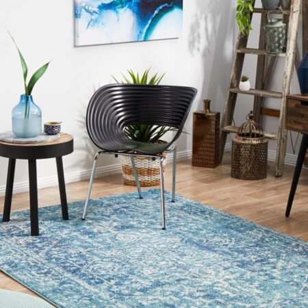 Rug Culture Muse Blue Transitional Rectangle Rug