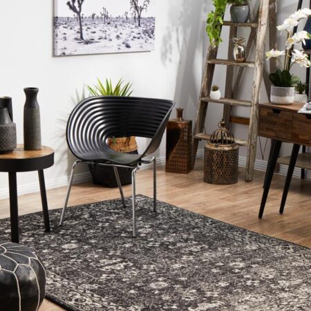Rug Culture Estella Charcoal Transitional Rectangle Rug