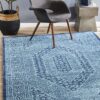 ETN-912-BLU Modern Blue Rug - The Flooring Guys