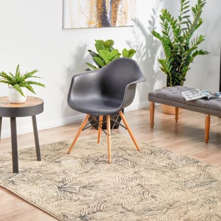 Rug Culture Artistic Nature Modern Charcoal Rectangle Rug