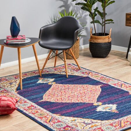 Rug Culture Century 966 Royal Blue Rectangle Rug