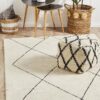 BRD-931-IVO Contemporary White Rug - The Flooring Guys